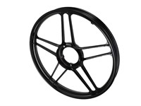 Felge Hinterrad / Vorderrad 17" Guss Puch schwarz (Grimeca / Leleu)