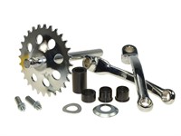 Tretgarnitur - Pedalachse/Kurbel-Set Puch Supermaxi LG1 / LG2 Tretgarnitur - Pedalachse/Kurbel-Set Puch Supermaxi LG1 / LG2