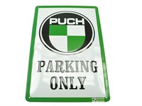Blechschild "Puch Parking Only"