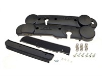 Kit carrosseries latérales noires avec visserie et repose-pieds, vélomoteur Piaggio SI Kit carrosseries latérales noires avec visserie et repose-pieds, vélomoteur Piaggio SI