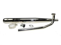 Pot d'échappement cigare chromé 28mm détente, Sachs 503 AB Pot d'échappement cigare chromé 28mm détente, Sachs 503 AB