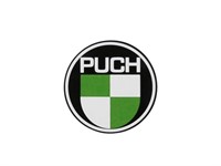 Autocollant/sticker PUCH blanc/vert (1pce) Autocollant/sticker PUCH blanc/vert (1pce)