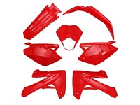 Kit carrosserie plastiques 7pcs rouge, moto Rieju 50cc