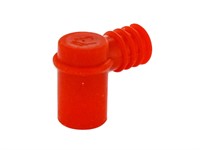 Capuchon de bougie rouge en silicone (étanche)