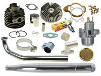 Pack moteur sport 41mm, vélomoteurs Puch Velux, piston axe 12mm