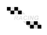 Autocollant/sticker "RACING" pour réservoir (ecriture blanche), PUCH X30 NG-2AH Autocollant/sticker "RACING" pour réservoir (ecriture blanche), PUCH X30 NG-2AH