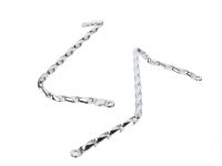Paire de barre de chassis/repose pieds torsadées, vélomoteurs Puch Maxi N