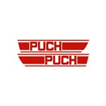 Autocollant/Sticker de réservoir, rouge, vélomoteur Puch X30 Autocollant/Sticker de réservoir, rouge, vélomoteur Puch X30