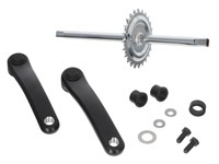 Kit pédalier complet, 24 dents vélomoteurs Pony Cross (moteur Beta 521)Komplette Tretachse zu Pony Beta 521