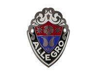 Emblème logo ALLEGRO (fixation à la colonne de direction)