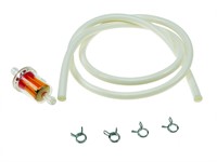 Durite avec filtre à essence, Ø=5mm, universel vélomoteur/scooter Durite avec filtre à essence, Ø=5mm, universel vélomoteur/scooter