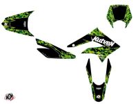 Kit déco stickers Predator vert/noir, moto 50cc Derbi X-Trem 2010 à 2017 Kit déco stickers Predator vert/noir, moto 50cc Derbi X-Trem 2010 à 2017