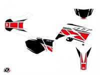 Kit déco stickers rouge replica, moto 50cc Yamaha DT 50cc 2007-2011