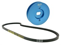 Poulie 70 mm «avec courroie» vélomoteurs Piaggio Ciao Poulie 70 mm «avec courroie» vélomoteurs Piaggio Ciao