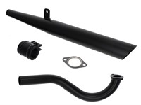 Sportauspuff schwarz Custom Puch Maxi S / X30 (Boss Demper) Sportauspuff schwarz Custom Puch Maxi S / X30 (Boss Demper)