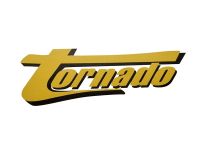Autocollant sticker "Tornado", jaune Autocollant sticker "Tornado", jaune