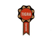 Aufkleber Tigra Garantie