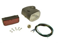 Set phare avant+arrière 6V complet noir, vélomoteurs Piaggio Ciao Set phare avant+arrière 6V complet noir, vélomoteurs Piaggio Ciao