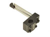 Potence de guidon noir, Ø22.2mm avec 4 points de fixations, universelle vélomoteur Potence de guidon noir, Ø22.2mm avec 4 points de fixations, universelle vélomoteur