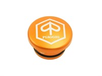 Bouchon réservoir alu CNC orange, vélomoteurs Piaggio SI
