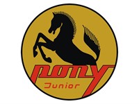 Autocollant/sticker blason Pony Junior (48mm)