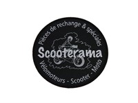 Ecusson SCOOTERAMA textile, a coller au fer à repassser ou a coudre.