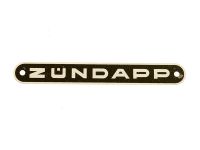 Emblème logo de selle noir, Zündapp Emblème logo de selle noir, Zündapp