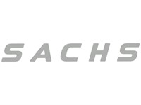 Aufkleber Sachs grau 150 x 20 mm Aufkleber Sachs grau 150 x 20 mm