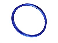 Cerceau de jante alu 1.20x17" bleu eloxé Cerceau de jante alu 1.20x17" bleu eloxé