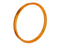 Cerceau de jante alu 1.20x17" eloxé jaune or Cerceau de jante alu 1.20x17" eloxé jaune or