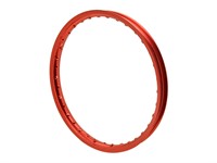 Cerceau de jante alu 1.20x17" rouge eloxé Cerceau de jante alu 1.20x17" rouge eloxé