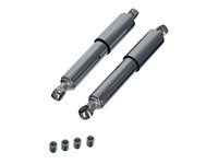 Paire d'amortisseurs 300mm chromés, adptateur 8+10mm, universel vélomoteurs