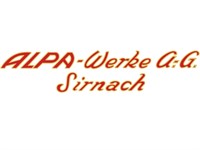 Aufkleber Alpa - Werke AG Sirnach (75x16mm)
