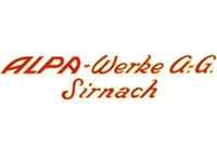 Aufkleber Alpa - Werke AG Sirnach (148x32mm)