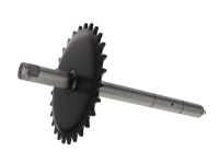 Axe de pédalier 28 dents 215mm, vélomoteurs Piaggio Bravo / universel