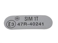 Autocollant mineralogique, vélomoteurs Piaggio E3 SIM 1T 47R-40241
