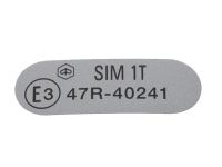 Aufkleber Piaggio E3 SIM 1T 47R-40241