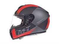 Helm MT Rapide Overtake (Gr. XL) Grau/ Rot/ Schwarz Matt