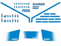Aufkleber Fantic Issimo Raider (blau-weiss)
