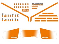 Autocollants orange FANTIC ISSIMO RAIDER