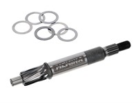 Arbre primaire MCMINA, 10 dents, pour conversion transmission, vélomoteurs Piaggio Ciao/Si à poulie et vario Arbre primaire MCMINA, 10 dents, pour conversion transmission, vélomoteurs Piaggio Ciao/Si à poulie et vario
