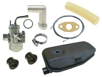 Kit carburation 12 mm type origine avec filtre à air, vélomoteurs Puch LG1/LG2 catalysé