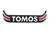 Autocollant sticker TOMOS rouge/noir (plaquette immatriculation) Autocollant sticker TOMOS rouge/noir (plaquette immatriculation)