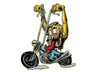 Sticker Monster-Biker 60x80mm