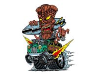 Autocollant sticker "Monster-Trucker" 60x80mm