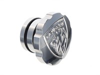 Bouchon de réservoir d'essence chromé (Ø30mm), avec logo, vélomoteurs Peugeot 103 Bouchon de réservoir d'essence chromé (Ø30mm), avec logo, vélomoteurs Peugeot 103
