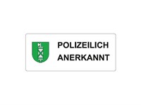 Autocollant "Polizeilich Anerkannt" Autocollant "Polizeilich Anerkannt"