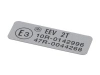 Autocollant minéralogique E3 EEV 2T 10R-0142996 / 47R-0044268 Autocollant minéralogique E3 EEV 2T 10R-0142996 / 47R-0044268