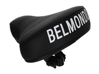 Sattel (niedrig) schwarz mit BELMONDO Aufdruck, universal