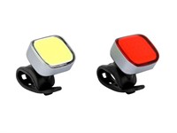Eclairage vélo à LED avec batterie (USB) feu arrière et phare avant